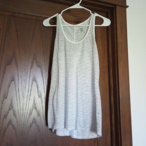 Mossimo white tank with black pinstripes